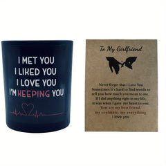 Lavender Scented Soy Candle Gift with Blessing Card