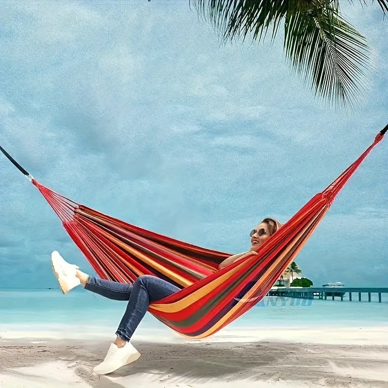 Portable Camping Hammock with Storage Bag & Tree Strap