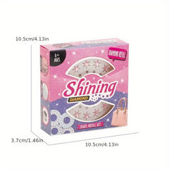 Girls Bling Stickers Toy Drill Machine Hair Styling Drill Machine