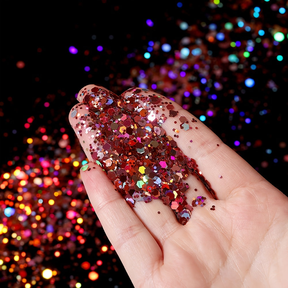 10g Mixed Glitter Sequins for Face Body Hair Nails
