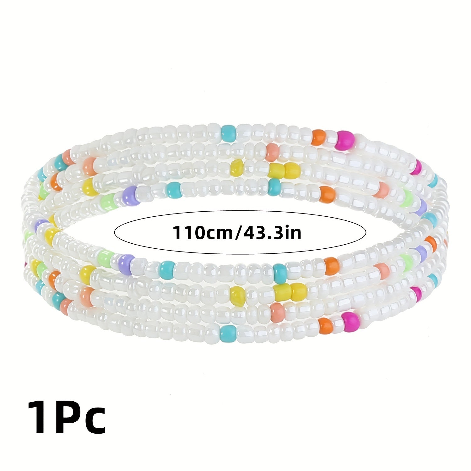 Colorful Boho Waist Beads Plus Size Belly Chains