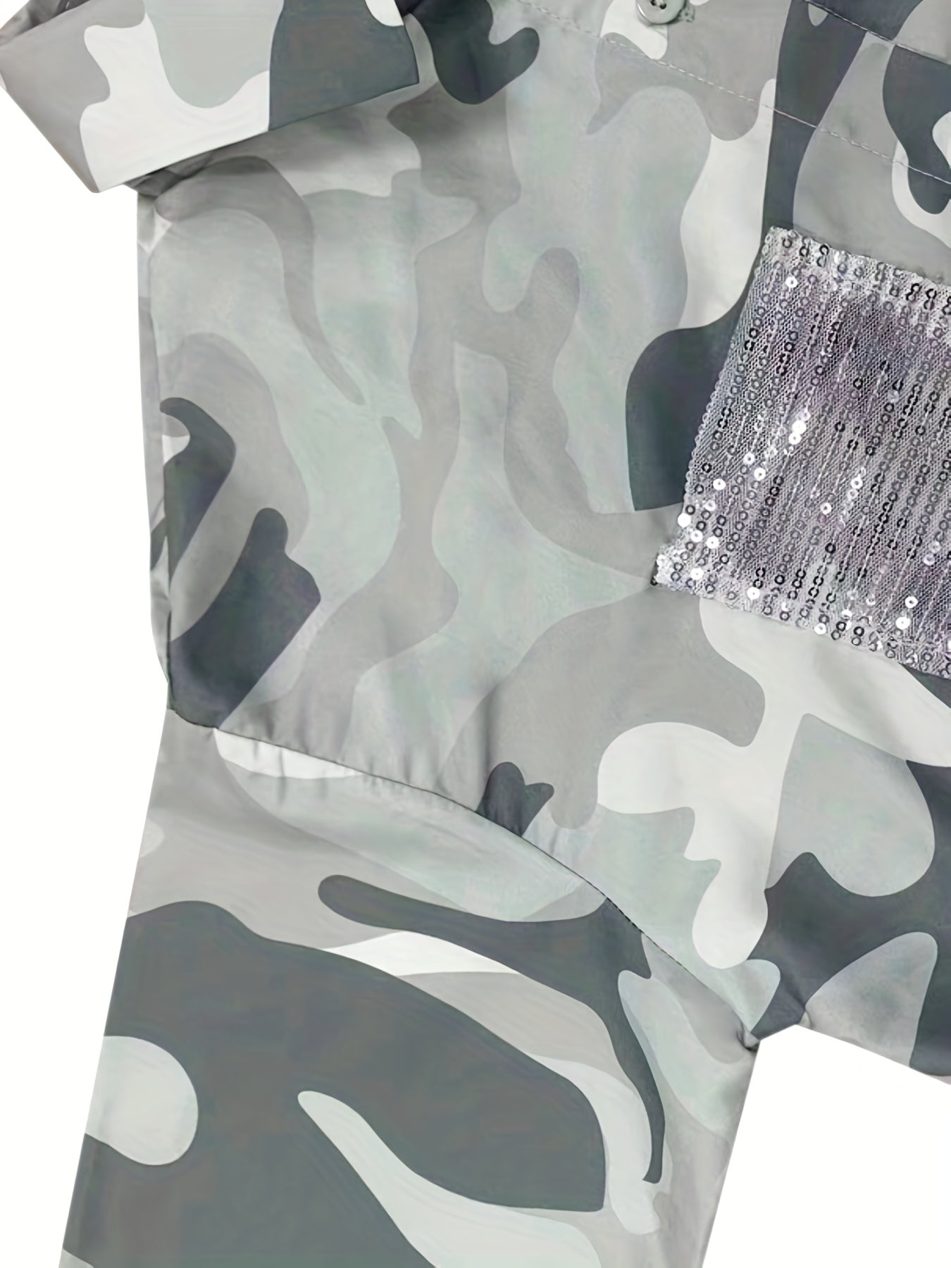 Camo Print Shirt Dress Long Sleeve Button Front Collar Dress