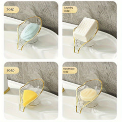 Creative Plastic Soap Dish Self Draining Soap Holder Bathroom Soap Rack