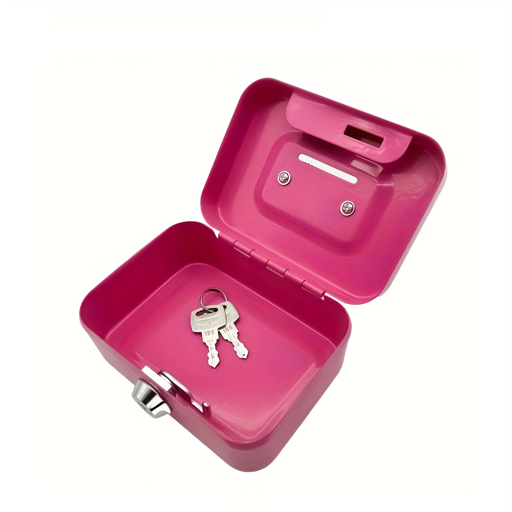 Metal Keylock Storage Box Money Box Adult Deposit Box