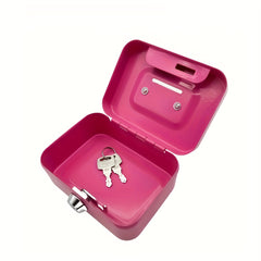 Metal Keylock Storage Box Money Box Adult Deposit Box