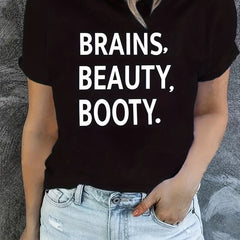 Letter Graphic Sports T-shirt Women's Activewear