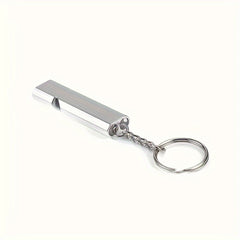 6pcs Double Frequency Alloy Aluminum Emergency Survival Whistle Keychain