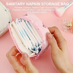 Portable Maxi Pad Storage Zipper Bag for Travel