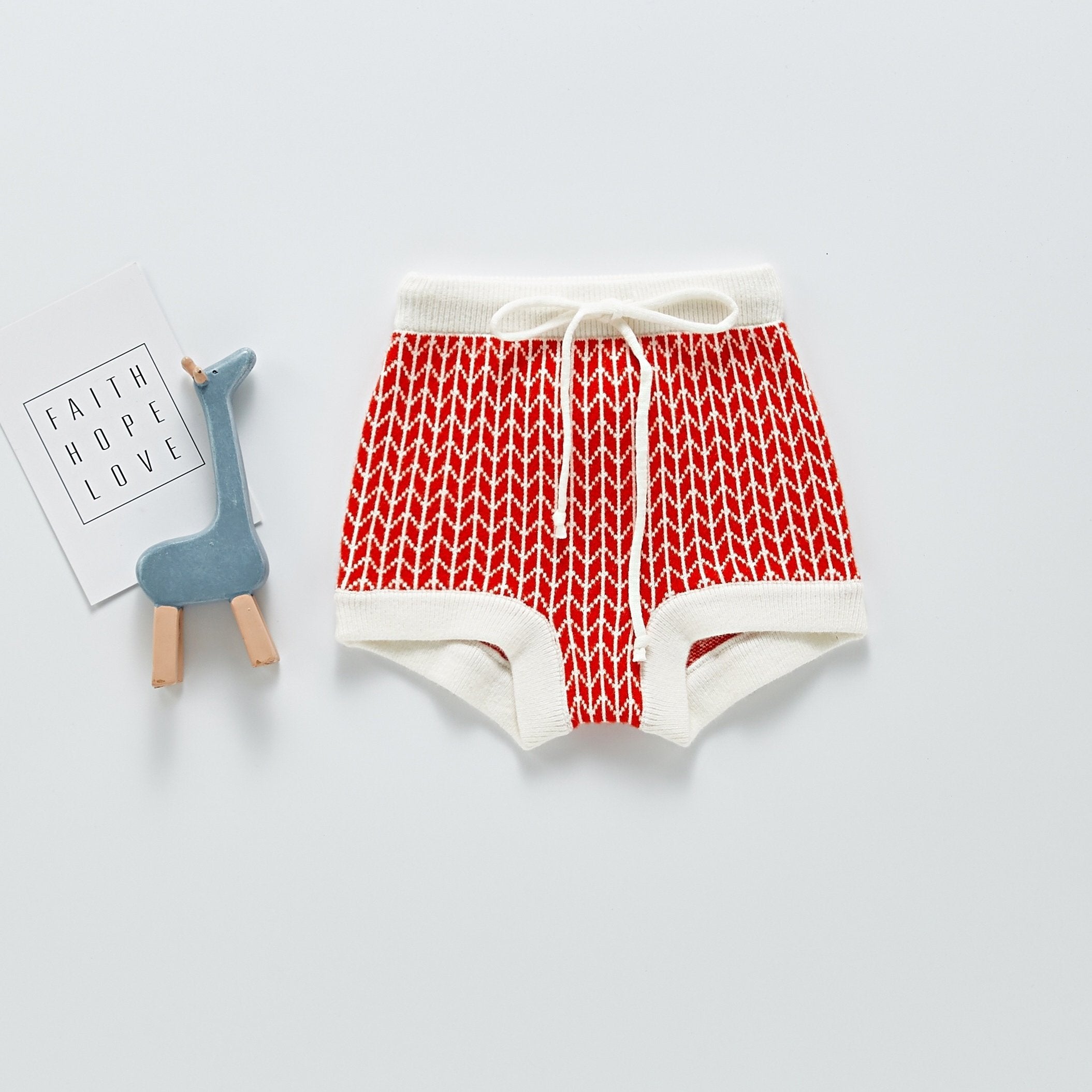 Baby Cotton Striped Pants Drawstring Short Pants