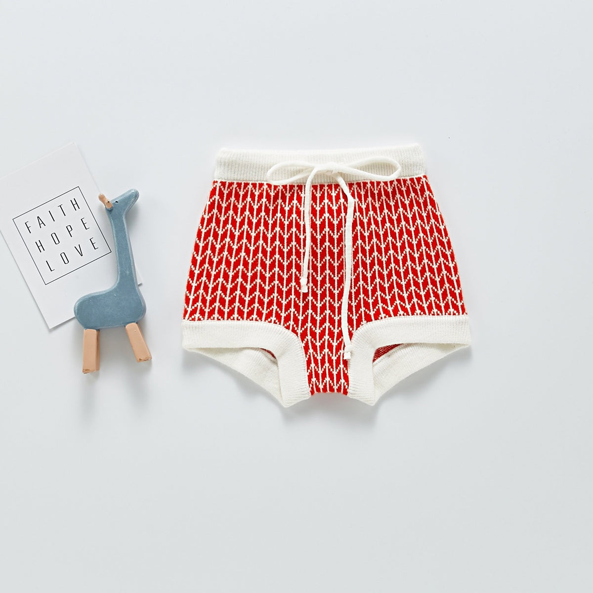 Baby Cotton Striped Pants Drawstring Short Pants