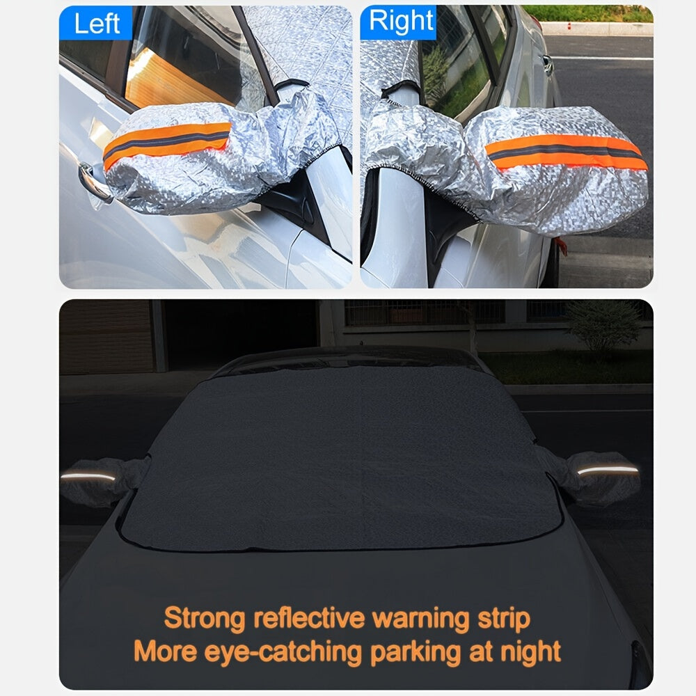 Car Windscreen Cover Magnetic Snow Cover with Mirror Covers