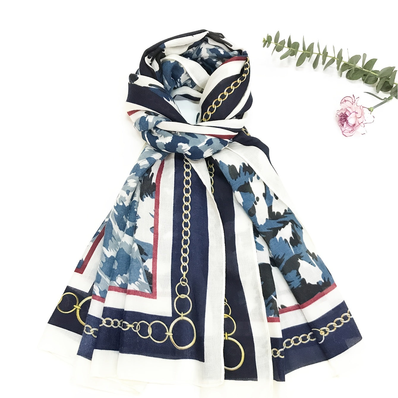 Classic Scarf Royal Leopard Print Shawl Windproof Sunscreen