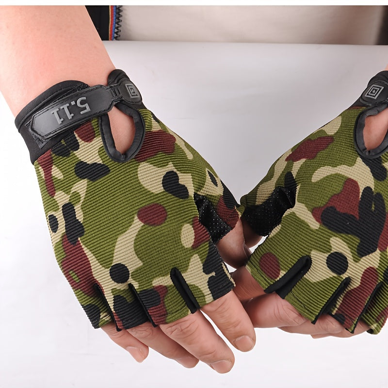 Breathable Non-slip Cycling Gloves Half Finger Outdoor Fitness Driving