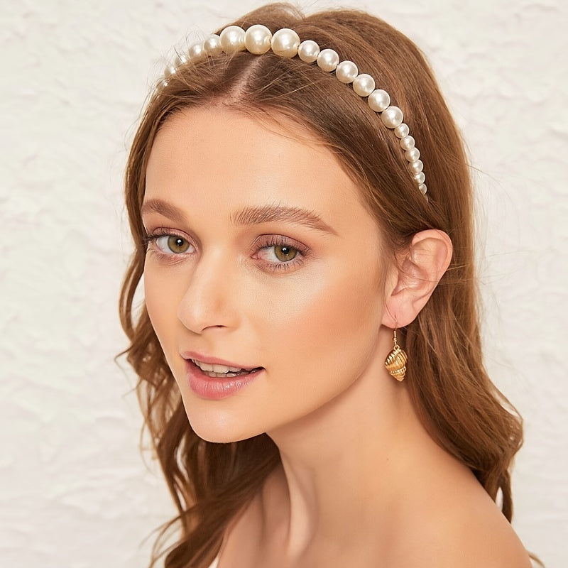 3pcs Faux Pearl Headband Hair Accessories for Wedding Party