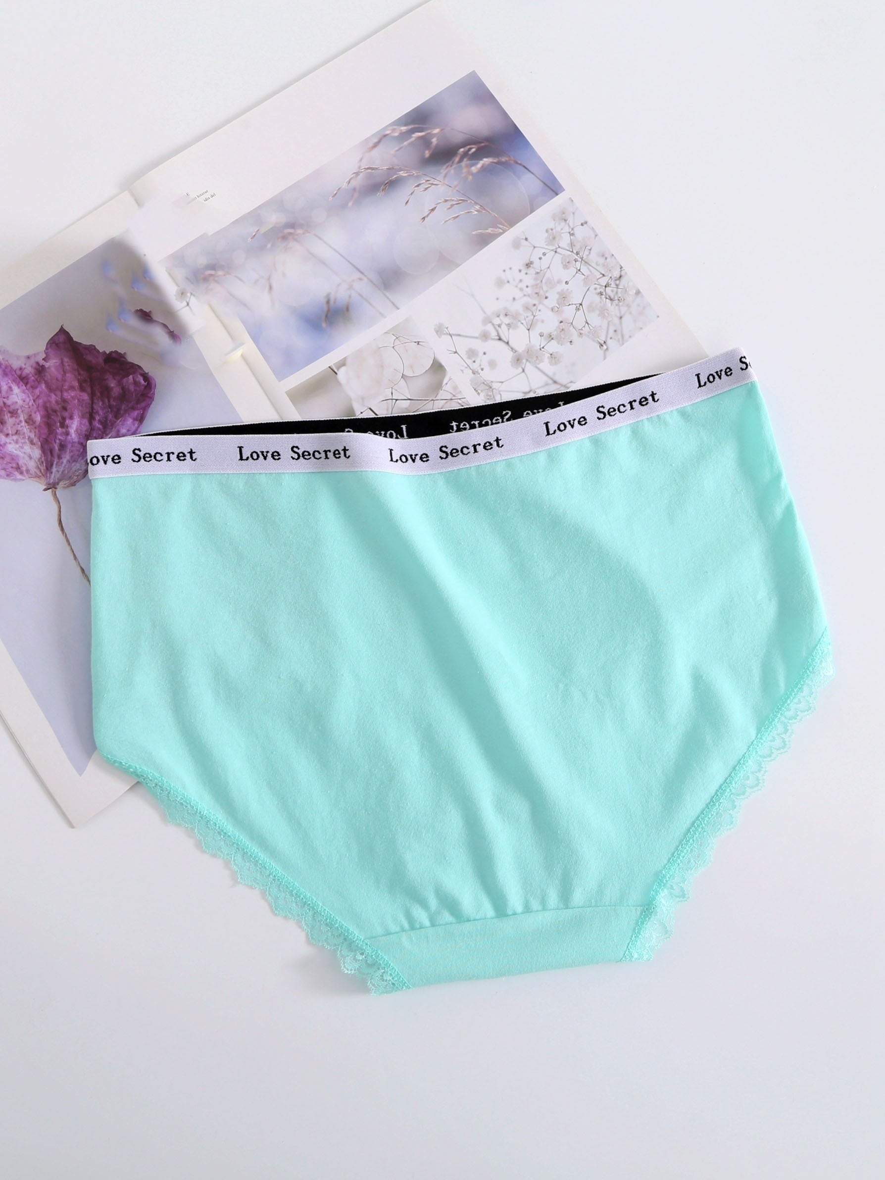 6-Pack Women's Plus Size Casual Underwear Set, Medium Stretch Full Briefs