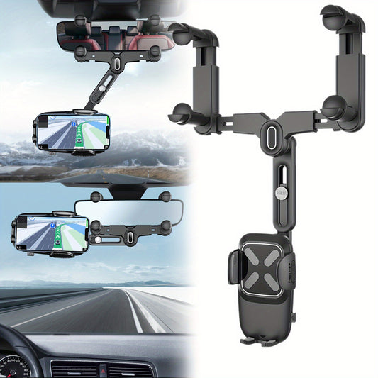 Car Rear View Mirror Phone Holder Mount
