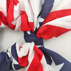 American Flag Scrunchies Rabbit Ears Hair Tie Ponytail Holder