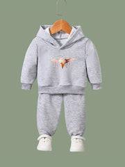 Ice Cream Pattern Long Sleeve Hooded Sweatshirt Girls Comfy Hoodies