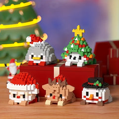 DIY Christmas Hanging Lanterns Mini Building Blocks Ornament Set