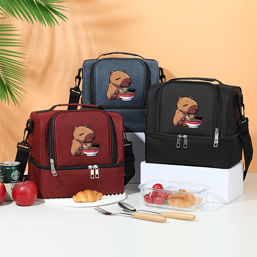 Capybara Noodle Lover Insulated Bento Bag