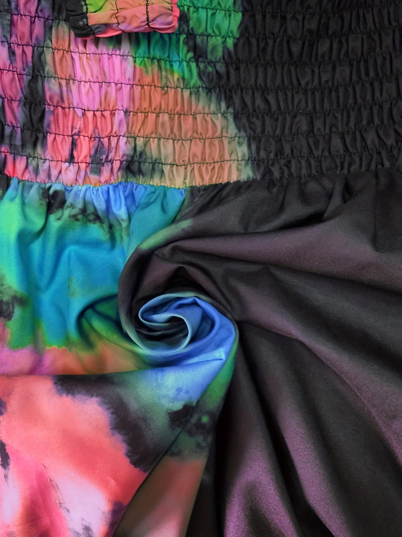  Tie Dye Midi Tank Dress