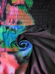  Tie Dye Midi Tank Dress