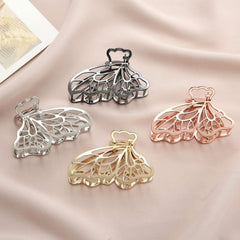4pcs Butterfly Hair Clips Non Slip Rose Golden Thick Hair Thin Hair Claw