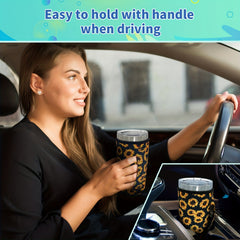 Reusable Coffee Cup Sleeve Insulated Keeps Drinks Hot Or Cold Fits 30oz Cups