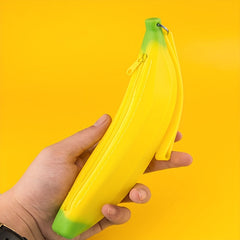 Creative Banana Stationery Bag Silicone Pencil Case