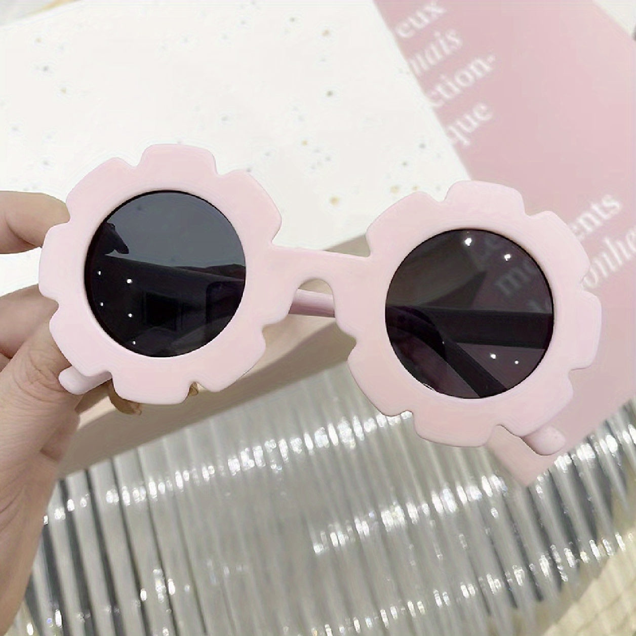 Girls Round Frame Sunglasses For Children