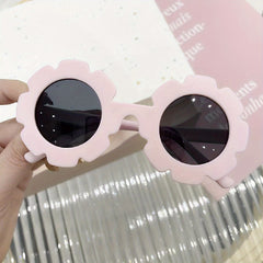 Girls Round Frame Sunglasses For Children