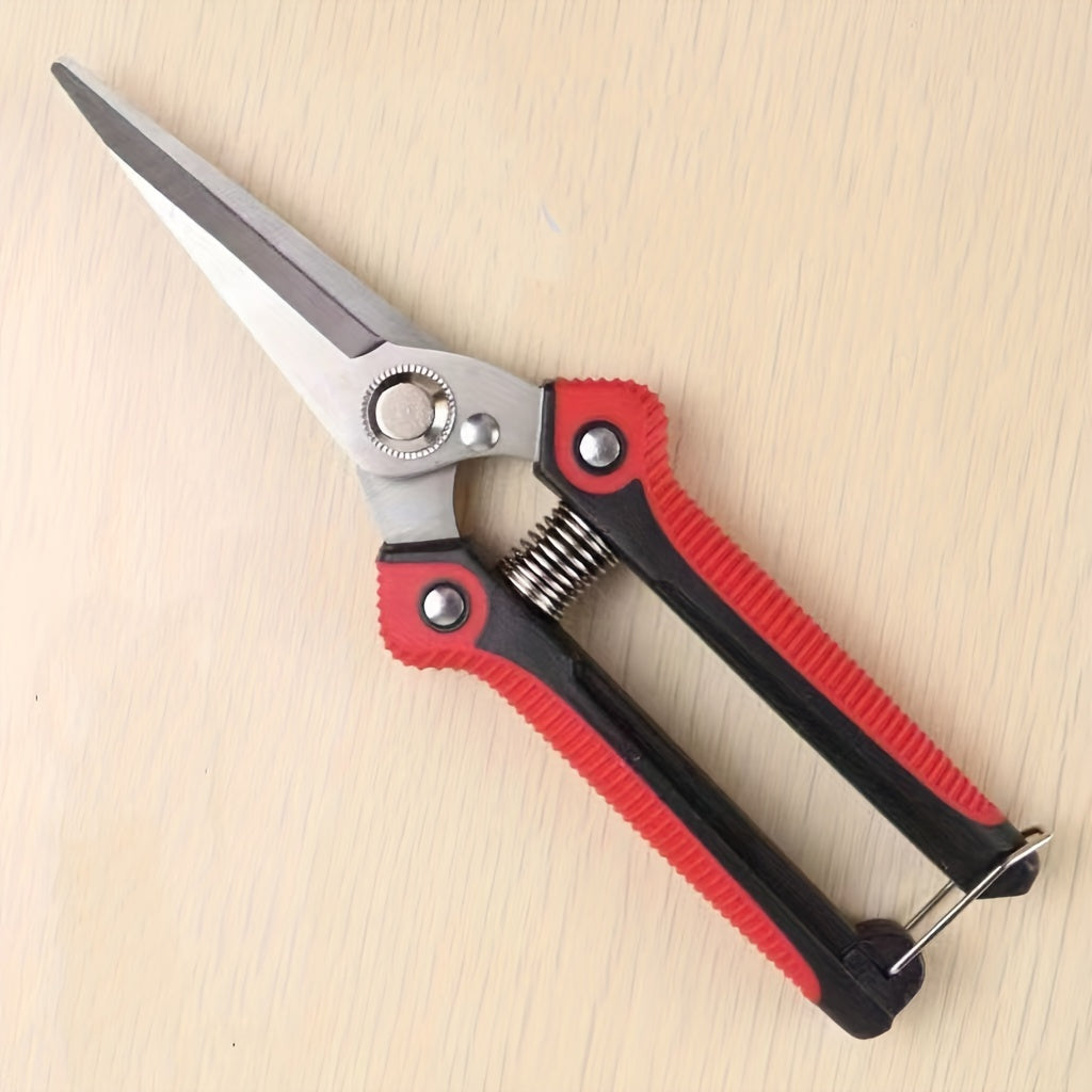 1pc Stainless Steel Pruning Shears For Gardening Hand Pruner Garden Scissors