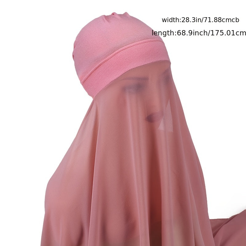 Chiffon Scarf Head Hijab Wrap Solid Shawls For Women