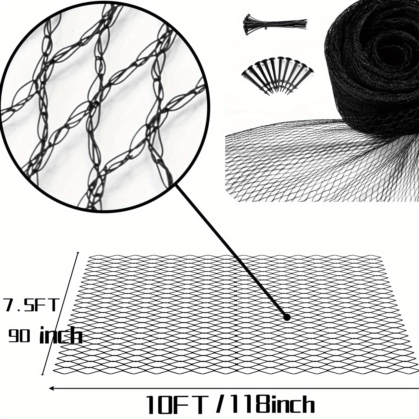 Pond Netting Pool Net Anti Bird Net Garden Net Mesh Net Cover For Leaves