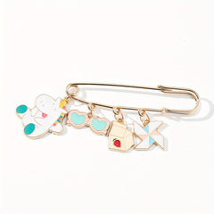 Spaceman Astronaut Clothes Pin Creative Cartoon Rainbow Pony Butterfly Brooch
