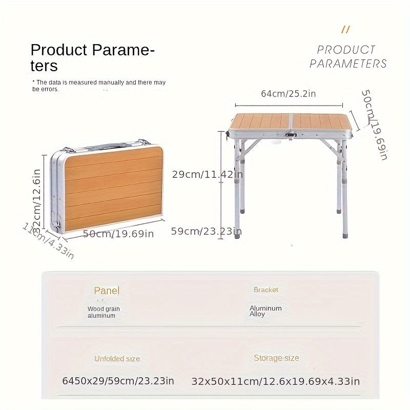 Outdoor Folding Table Aluminum Alloy Camping Table