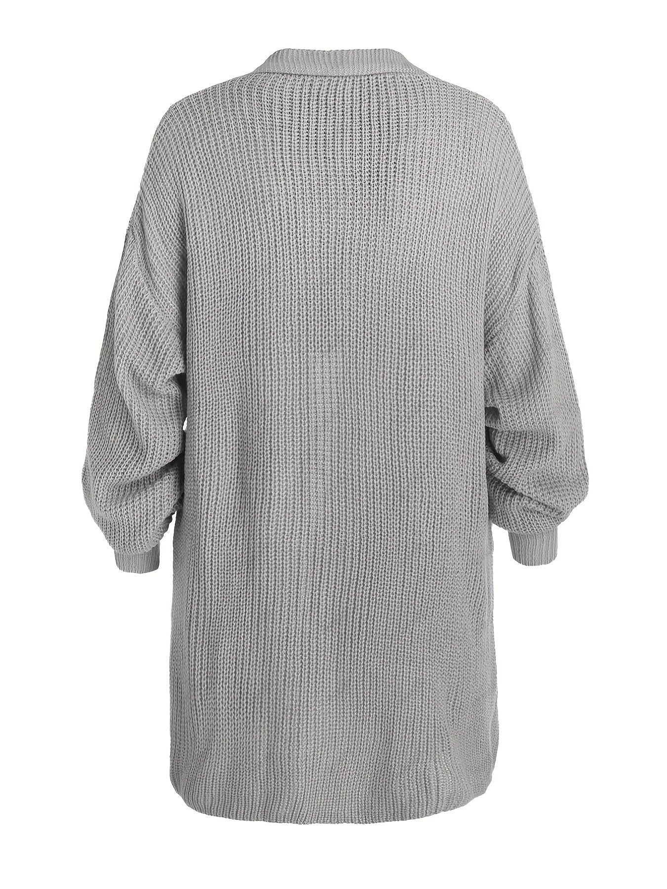  Casual Cardigan Lantern Sleeve Open Front Sweater Cardigan