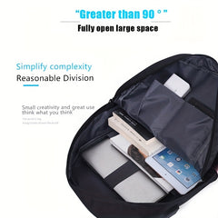 Large Capacity Canvas Laptop Daypack Chain Travel Backpack