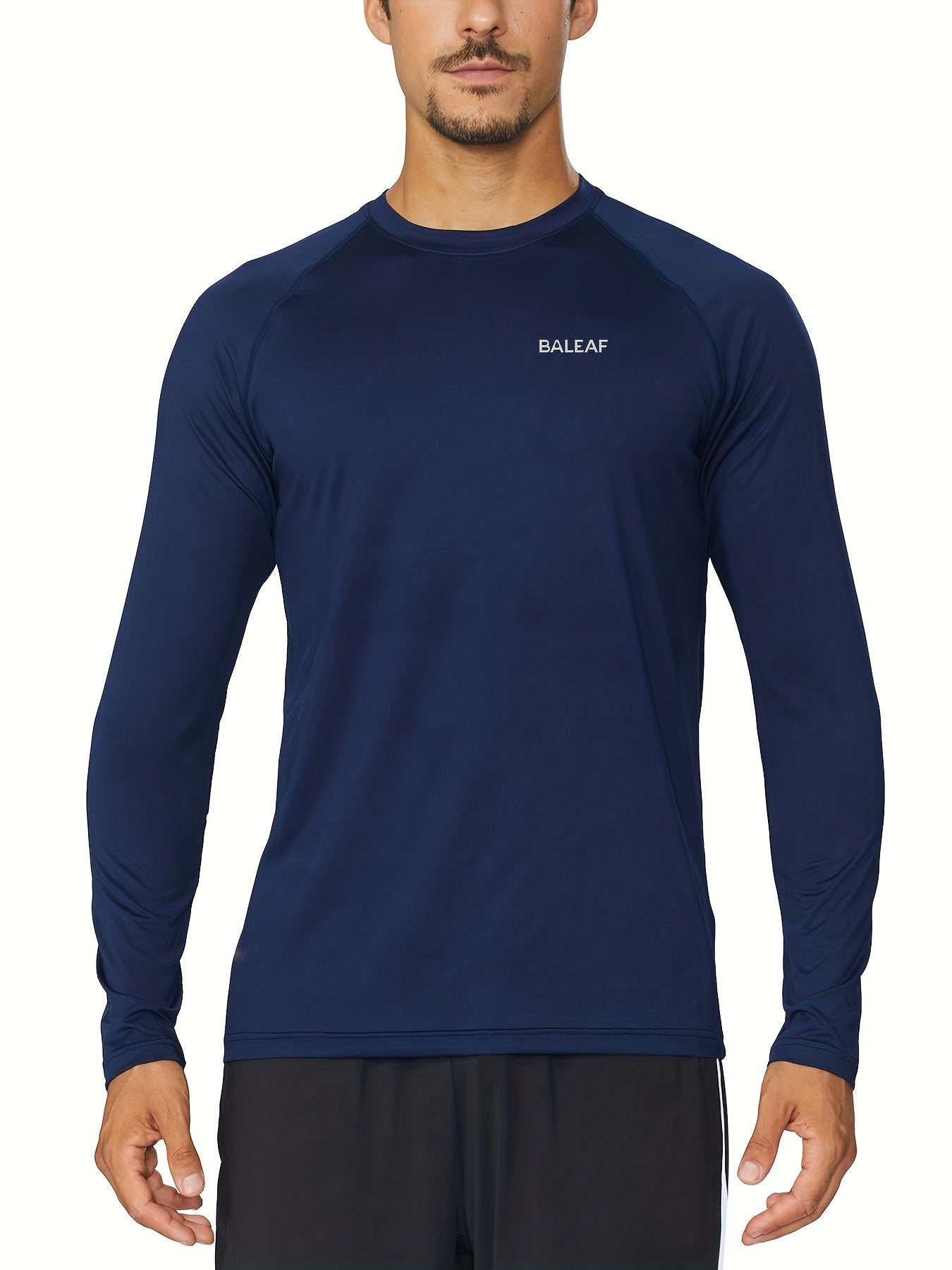 BALEAF Men's Quick Drying Long Sleeve Running Shirt