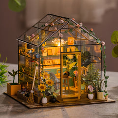 3D Garden Theme Scene Small House Puzzle DIY Cabin Wooden Handicraft