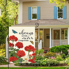 Always Loved Never Forgotten Memorial Garden Flag