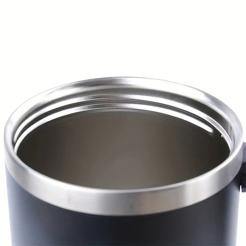 Stainless Steel Water Cup With Handle And Straw 40oz