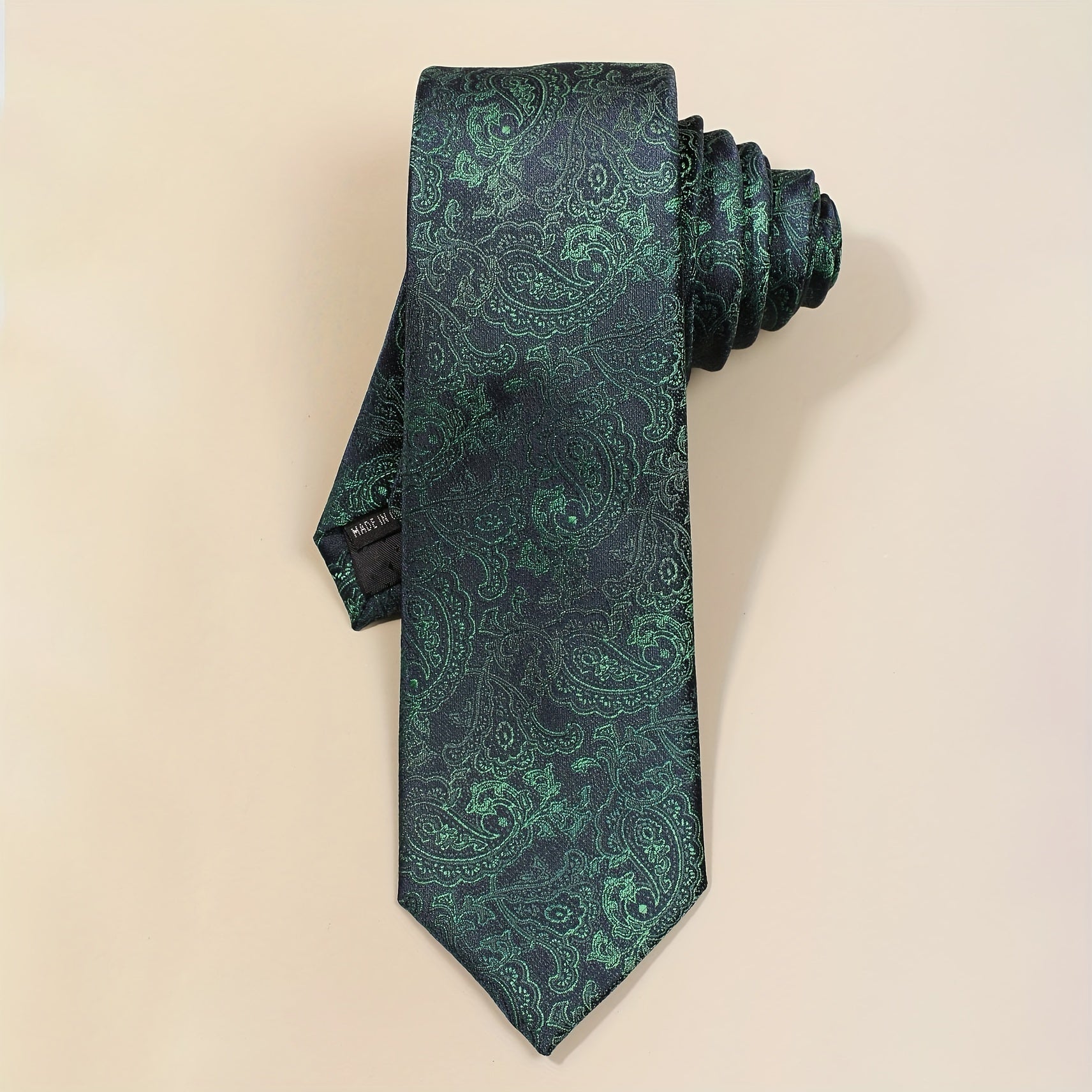 Cashew Collar Neck Tie Scarf Set Business Banquet Matching Men