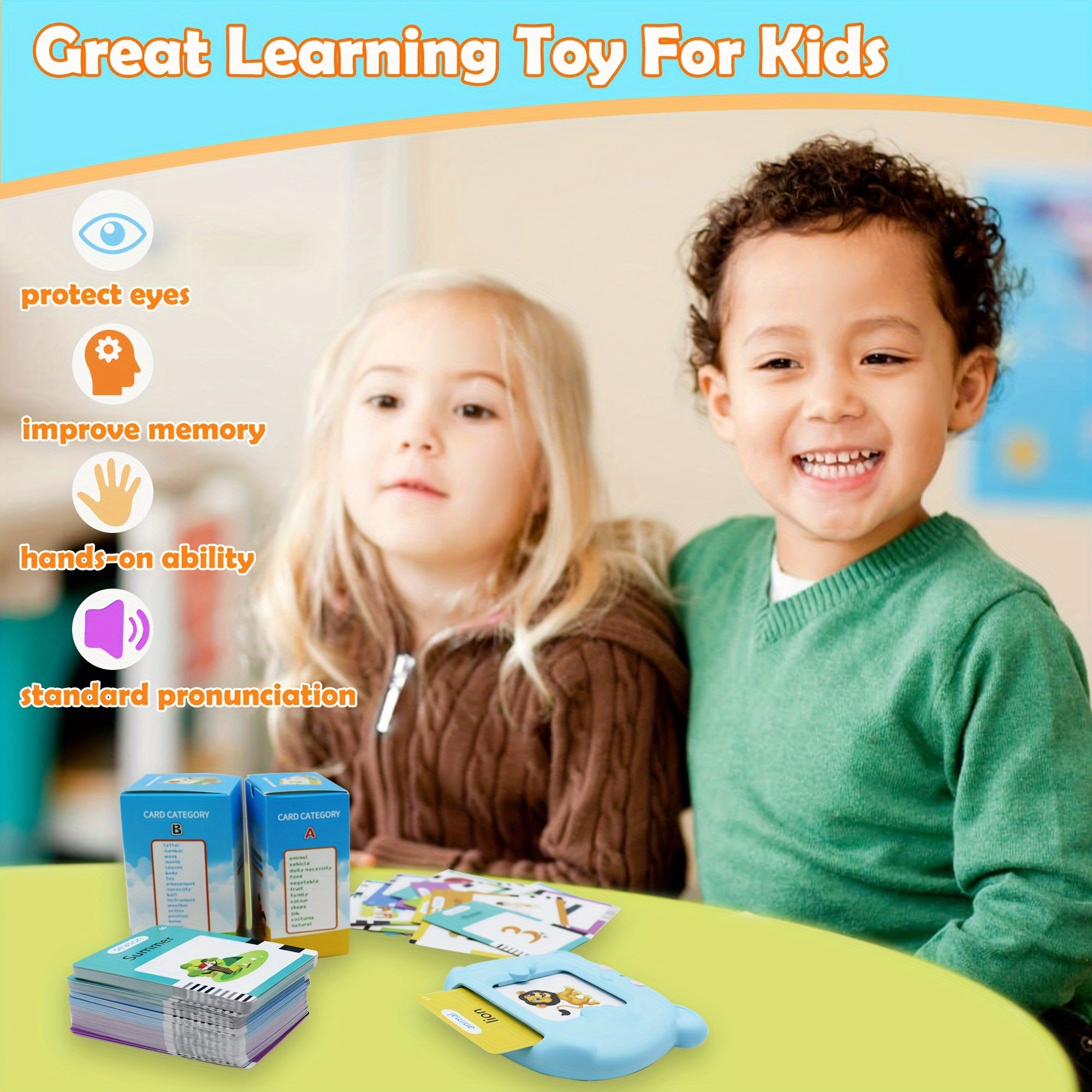 Mayaphilos Bilingual Talking Flash Cards for Kids