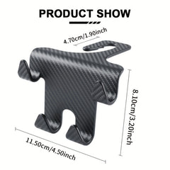 Car Hook Carbon Fiber Mobile Phone Hook Bracket