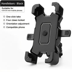 PHMAX Universal Bike Phone Mount for 4-8.6 Inch Cell Phones