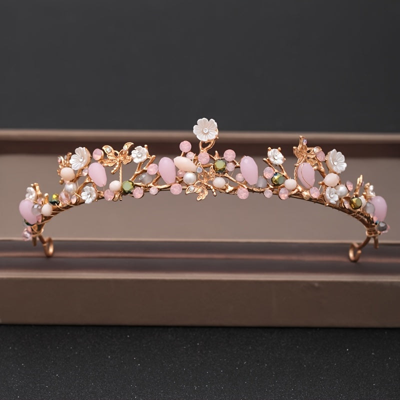 Baroque Rhinestones Crystal Tiaras Bride Wedding Crown