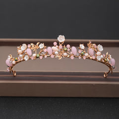 Baroque Rhinestones Crystal Tiaras Bride Wedding Crown