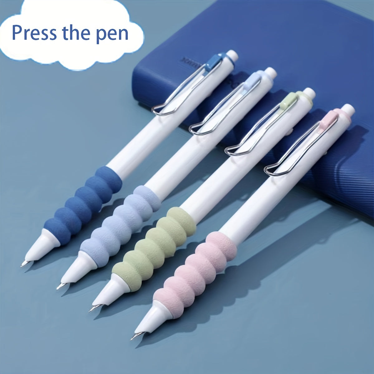 Set of 4 Sponge Pen Grip Pushing Pen Practice Pen