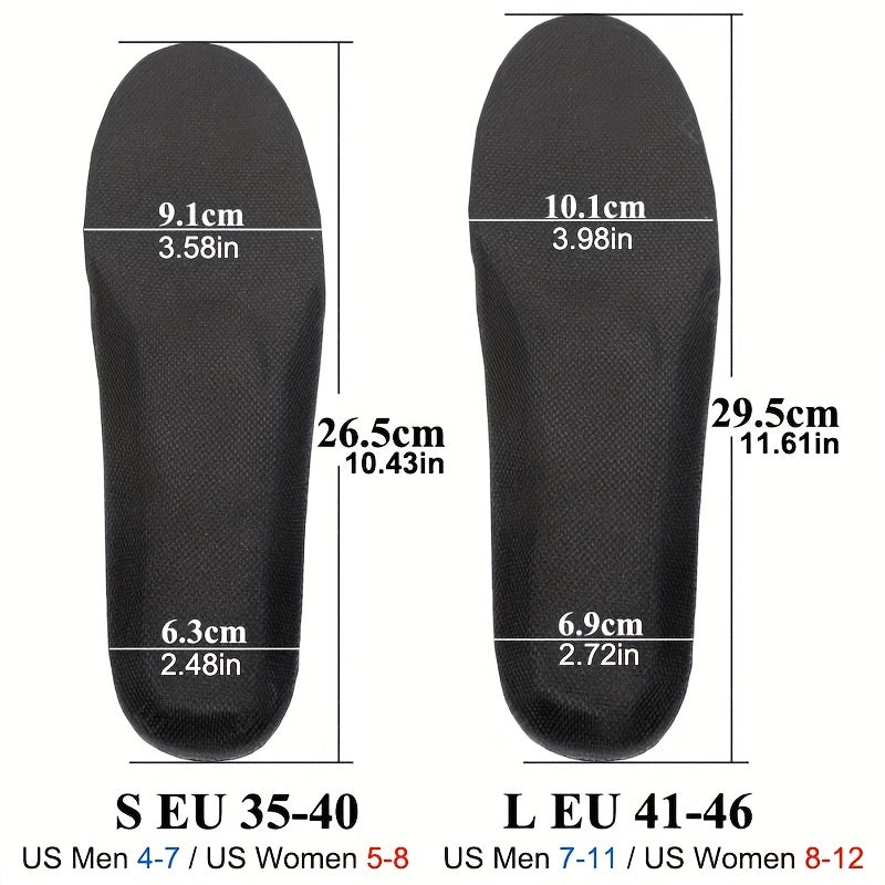 Orthopedic Insoles with Arch Support - Sweat Absorbent Running Shoe Inserts